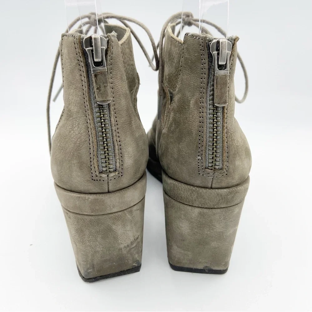 Eileen Fisher Dibs Lace-Up‎ Wedge Graphite